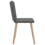 Sillas de comedor 2 unidades tela gris oscuro de , Sillas de comedor - Ref: Foro24-4101221, Precio: 106,21 €, Descuento: %