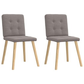 Sillas de comedor 2 unidades tela gris taupé de , Sillas de comedor - Ref: Foro24-4101074, Precio: 79,09 €, Descuento: %