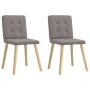 Sillas de comedor 2 unidades tela gris taupé de , Sillas de comedor - Ref: Foro24-4101074, Precio: 79,09 €, Descuento: %