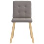 Sillas de comedor 2 unidades tela gris taupé de , Sillas de comedor - Ref: Foro24-4101074, Precio: 79,09 €, Descuento: %
