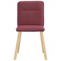 Sillas de comedor 2 unidades tela rojo tinto de , Sillas de comedor - Ref: Foro24-4101223, Precio: 105,58 €, Descuento: %
