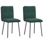 Sillas de comedor 2 unidades terciopelo verde oscuro de , Sillas de comedor - Ref: Foro24-4101311, Precio: 88,87 €, Descuento: %