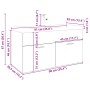 Mueble de baño con lavabo integrado roble Sonoma de , Muebles de baño - Ref: Foro24-3325016, Precio: 293,27 €, Descuento: %
