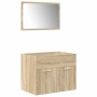 Juego de muebles de baño 5 pzas madera ingeniería roble Sonoma de , Muebles de baño - Ref: Foro24-3325021, Precio: 290,88 €, ...