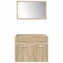 Juego de muebles de baño 5 pzas madera ingeniería roble Sonoma de , Muebles de baño - Ref: Foro24-3325021, Precio: 290,88 €, ...