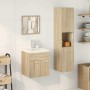Juego de muebles de baño 4 pzas contrachapada roble Sonoma de , Muebles de baño - Ref: Foro24-3325023, Precio: 217,01 €, Desc...