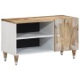 Mueble de TV madera maciza de mango 80x31,5x46 cm de , Almacenamiento para CD y DVD - Ref: Foro24-4018679, Precio: 70,12 €, D...