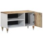 Mueble de TV madera maciza de mango 80x31,5x46 cm de , Almacenamiento para CD y DVD - Ref: Foro24-4018679, Precio: 70,12 €, D...