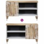 Mueble de TV madera maciza de mango 80x31,5x46 cm de , Almacenamiento para CD y DVD - Ref: Foro24-4018679, Precio: 70,12 €, D...