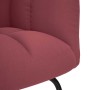 Sillón mecedora con taburete tela rojo tinto de , Mecedoras - Ref: Foro24-4016803, Precio: 145,73 €, Descuento: %