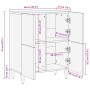 Aparador de madera maciza de mango 60x33x75 cm de , Aparadores - Ref: Foro24-4017818, Precio: 112,19 €, Descuento: %