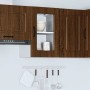 Armario pared cocina puerta de cristal Kalmar roble marrón de , Armarios de cocina - Ref: Foro24-853534, Precio: 58,82 €, Des...