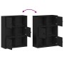 Librería de madera contrachapada roble negro 60x24x76,5 cm de , Librerías y estanterías - Ref: Foro24-860383, Precio: 66,76 €...