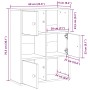 Librería de madera contrachapada roble negro 60x24x76,5 cm de , Librerías y estanterías - Ref: Foro24-860383, Precio: 66,76 €...