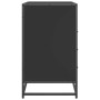 Cajonera de madera contrachapada negro 70x41x70 cm de , Cajoneras - Ref: Foro24-849084, Precio: 117,65 €, Descuento: %