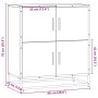 Aparador madera ingeniería roble marrón 68x35x76 cm de , Aparadores - Ref: Foro24-848993, Precio: 83,41 €, Descuento: %