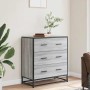 Aparador madera ingeniería y metal gris Sonoma 68x35x76 cm de , Aparadores - Ref: Foro24-848972, Precio: 103,56 €, Descuento: %