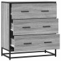 Aparador madera ingeniería y metal gris Sonoma 68x35x76 cm de , Aparadores - Ref: Foro24-848972, Precio: 103,56 €, Descuento: %