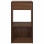 Mesilla de noche con cajón roble marrón 35x34x66,5 cm de , Mesitas de noche - Ref: Foro24-858725, Precio: 53,71 €, Descuento: %