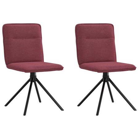 Sillas de comedor 2 unidades tela rojo tinto de , Sillas de comedor - Ref: Foro24-4101235, Precio: 105,57 €, Descuento: %