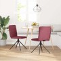 Sillas de comedor 2 unidades tela rojo tinto de , Sillas de comedor - Ref: Foro24-4101235, Precio: 105,57 €, Descuento: %