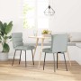 Sillas de comedor 2 unidades terciopelo gris claro de , Sillas de comedor - Ref: Foro24-4101282, Precio: 97,45 €, Descuento: %