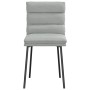 Sillas de comedor 2 unidades terciopelo gris claro de , Sillas de comedor - Ref: Foro24-4101282, Precio: 97,45 €, Descuento: %