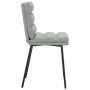Sillas de comedor 2 unidades terciopelo gris claro de , Sillas de comedor - Ref: Foro24-4101282, Precio: 97,45 €, Descuento: %
