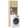 Armario de lavadora madera ingeniería roble Sonoma 64x24x190 cm de , Accesorios para lavadoras y secadoras - Ref: Foro24-8591...