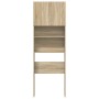 Armario de lavadora madera ingeniería roble Sonoma 64x24x190 cm de , Accesorios para lavadoras y secadoras - Ref: Foro24-8591...