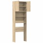 Armario de lavadora madera ingeniería roble Sonoma 64x24x190 cm de , Accesorios para lavadoras y secadoras - Ref: Foro24-8591...