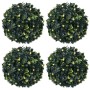 Bolas de boj artificial con luces LED 4 unidades 12 cm de , Flora artificial - Ref: Foro24-3335894, Precio: 46,56 €, Descuent...