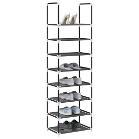 Zapatero 8 niveles negro 44x28x145 cm tejido no tejido de , Zapateros y organizadores de calzado - Ref: Foro24-4100619, Preci...