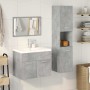 Juego muebles de baño 4 pzas madera contrachapada gris hormigón de , Muebles de baño - Ref: Foro24-3324899, Precio: 263,76 €,...