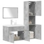 Juego muebles de baño 4 pzas madera contrachapada gris hormigón de , Muebles de baño - Ref: Foro24-3324899, Precio: 263,76 €,...