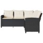 Sofá en forma de L con cojines ratán sintético negro de , Conjuntos de jardín - Ref: Foro24-365415, Precio: 321,12 €, Descuen...