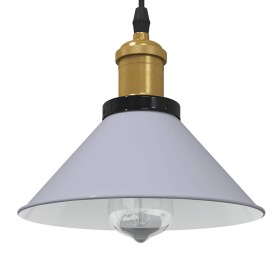 Lámpara colgante regulable en altura E27 gris brillante Ø 22cm de , Lámparas - Ref: Foro24-4103446, Precio: 29,60 €, Descuent...