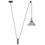 Lámpara colgante regulable en altura E27 gris brillante Ø 22cm de , Lámparas - Ref: Foro24-4103446, Precio: 29,60 €, Descuent...