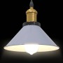 Lámpara colgante regulable en altura E27 gris brillante Ø 22cm de , Lámparas - Ref: Foro24-4103446, Precio: 29,60 €, Descuent...