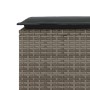 Banco de jardín con cojín ratán sintético gris 110x40x44 cm de , Bancos de jardín - Ref: Foro24-4104147, Precio: 105,85 €, De...