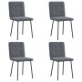 Sillas de comedor 4 unidades terciopelo gris oscuro de , Sillas de comedor - Ref: Foro24-3315158, Precio: 162,12 €, Descuento: %
