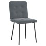 Sillas de comedor 4 unidades terciopelo gris oscuro de , Sillas de comedor - Ref: Foro24-3315158, Precio: 162,12 €, Descuento: %