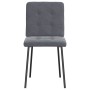 Sillas de comedor 4 unidades terciopelo gris oscuro de , Sillas de comedor - Ref: Foro24-3315158, Precio: 162,12 €, Descuento: %