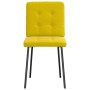 Sillas de comedor 4 unidades terciopelo amarillo de , Sillas de comedor - Ref: Foro24-3315164, Precio: 159,15 €, Descuento: %