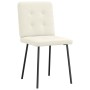 Sillas de comedor 4 unidades terciopelo crema de , Sillas de comedor - Ref: Foro24-3315166, Precio: 200,12 €, Descuento: %
