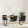 Sillas de comedor 4 unidades tela negras de , Sillas de comedor - Ref: Foro24-3315170, Precio: 195,49 €, Descuento: %