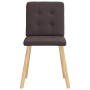 Sillas de comedor 4 unidades tela marrón oscuro de , Sillas de comedor - Ref: Foro24-3315172, Precio: 195,49 €, Descuento: %