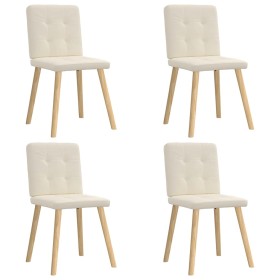 Sillas de comedor 4 unidades lino de , Sillas de comedor - Ref: Foro24-3315179, Precio: 204,24 €, Descuento: %