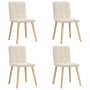 Sillas de comedor 4 unidades lino de , Sillas de comedor - Ref: Foro24-3315179, Precio: 204,24 €, Descuento: %