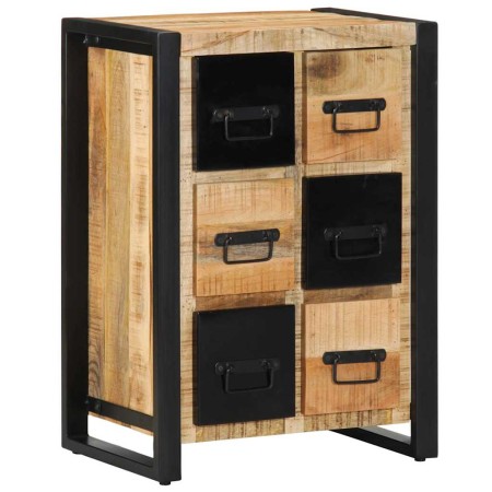Aparador de madera maciza de mango rugosa 50x35x70 cm de , Aparadores - Ref: Foro24-4013585, Precio: 212,54 €, Descuento: %